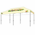 Commercial Grade Aluminum M 10x20 Custom Canopy Kit (Full Color Digital Dye Sublimation)